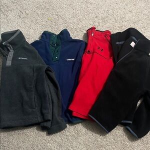 Size 8 Columbia, Lands End, Under Armour Kids Fleece Jacket and pullovers